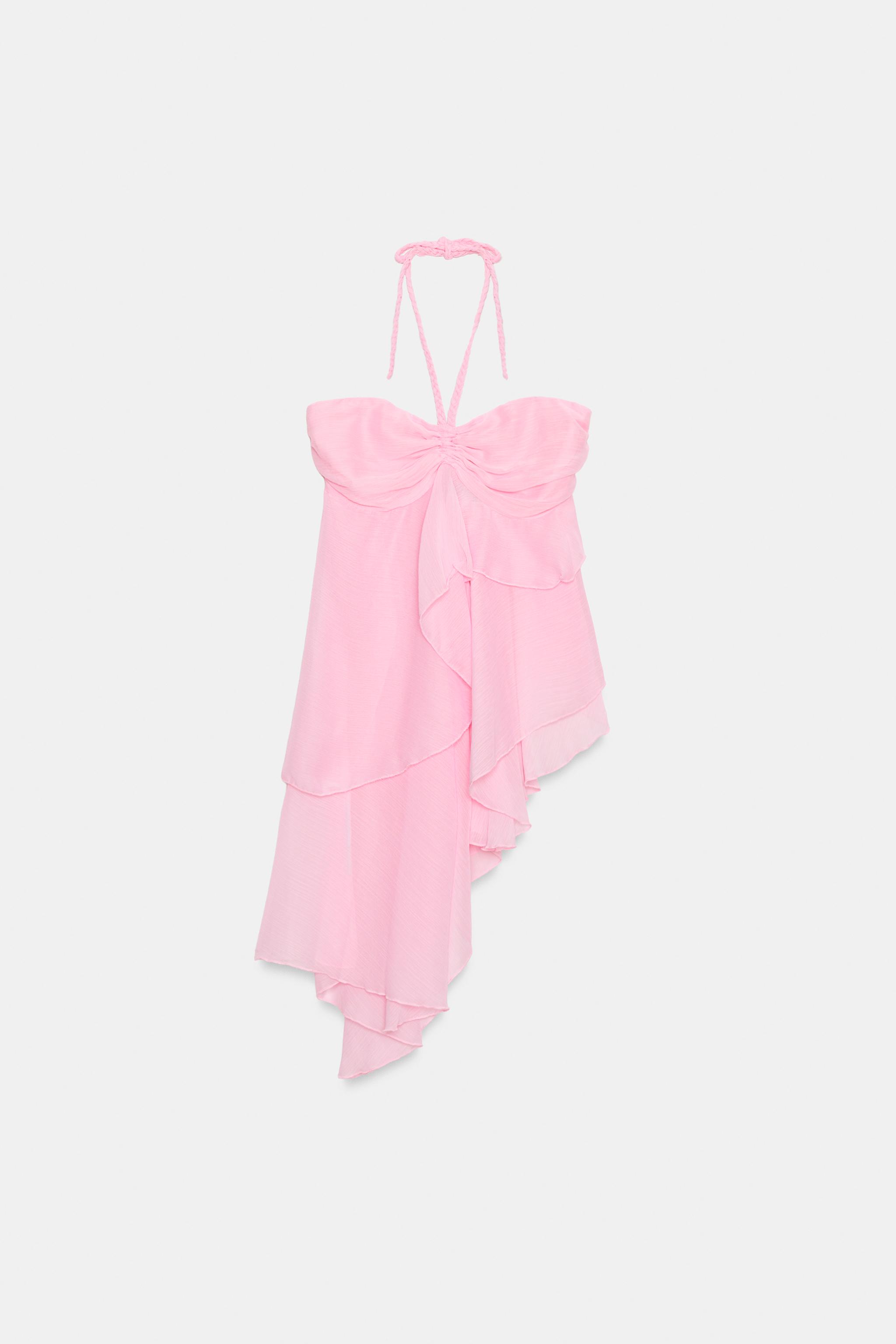 ASYMMETRIC RUFFLED TOP